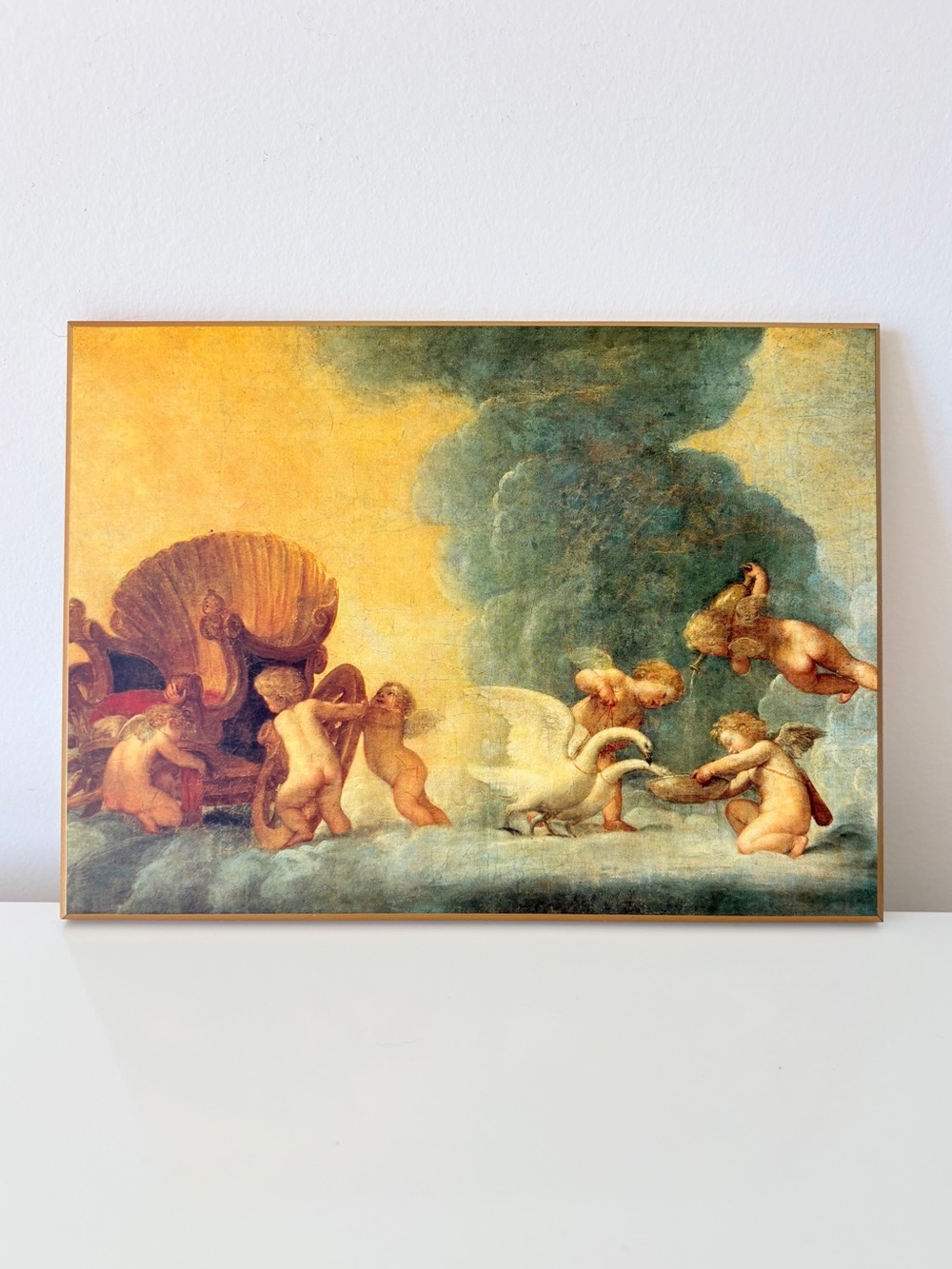 90s  Plaque Art The Toilet of Venus
17th century Italian artist Francesco Albani